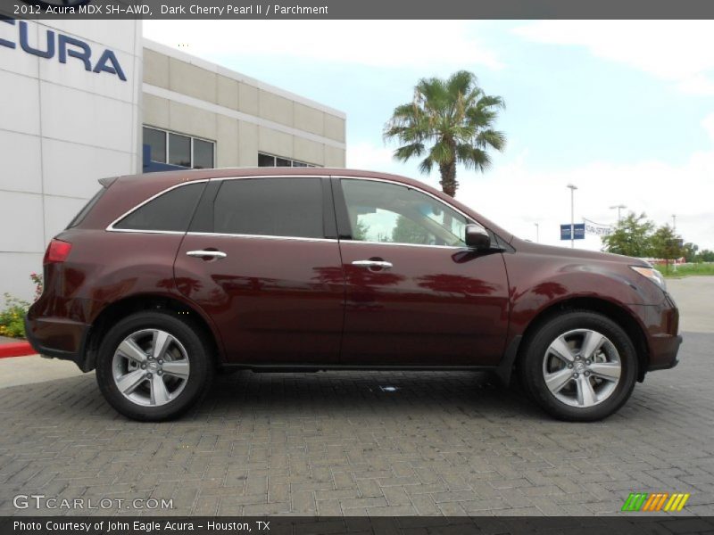 Dark Cherry Pearl II / Parchment 2012 Acura MDX SH-AWD
