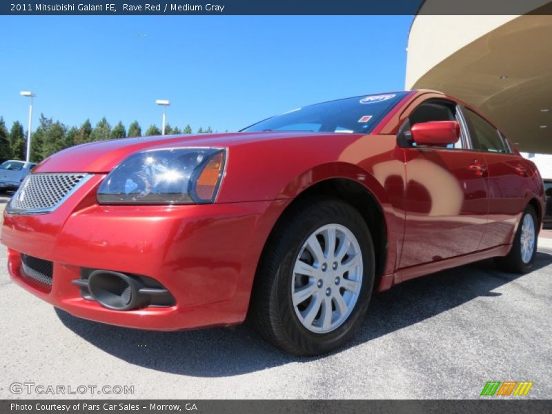 Rave Red / Medium Gray 2011 Mitsubishi Galant FE