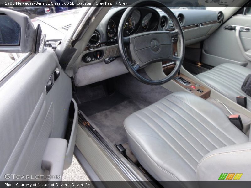 Grey Interior - 1988 SL Class 560 SL Roadster 