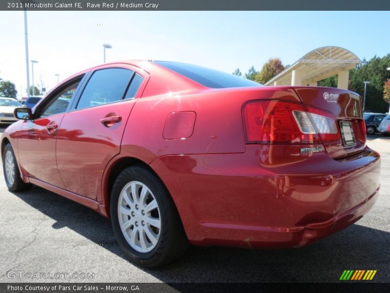 Rave Red / Medium Gray 2011 Mitsubishi Galant FE