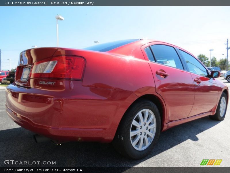 Rave Red / Medium Gray 2011 Mitsubishi Galant FE