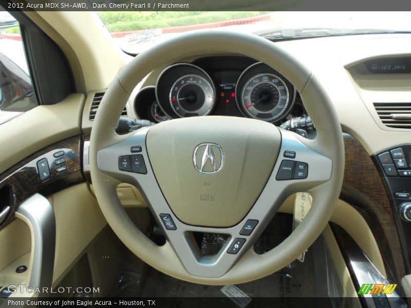 Dark Cherry Pearl II / Parchment 2012 Acura MDX SH-AWD