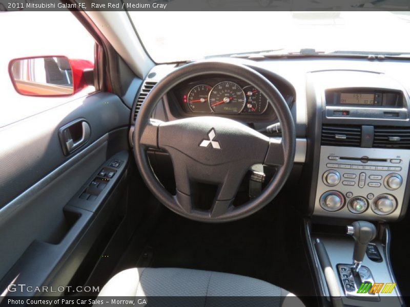 Rave Red / Medium Gray 2011 Mitsubishi Galant FE