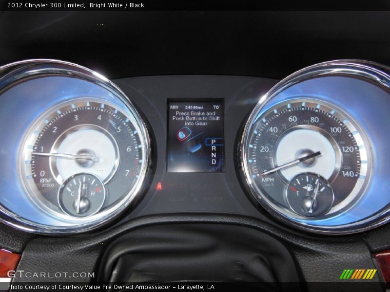 Bright White / Black 2012 Chrysler 300 Limited