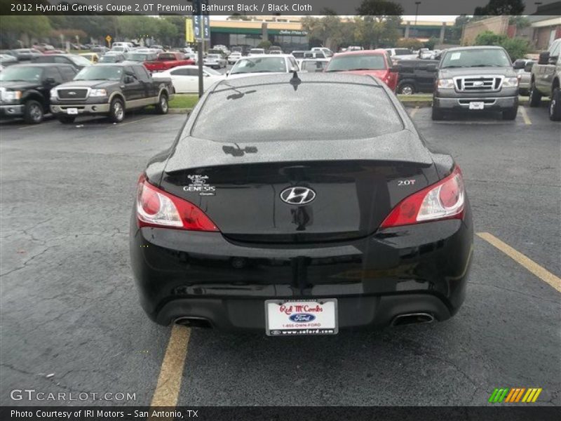 Bathurst Black / Black Cloth 2012 Hyundai Genesis Coupe 2.0T Premium