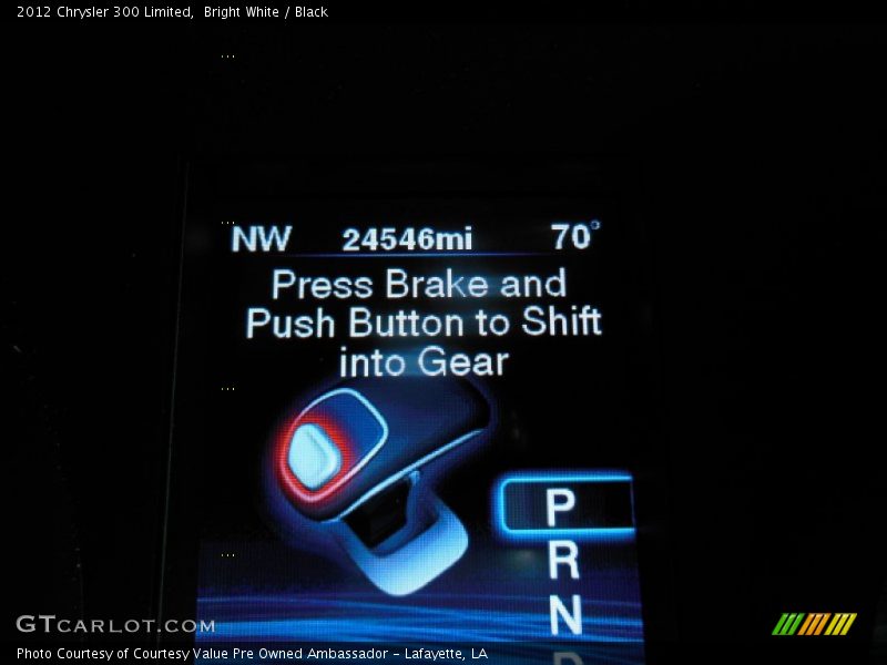 Bright White / Black 2012 Chrysler 300 Limited