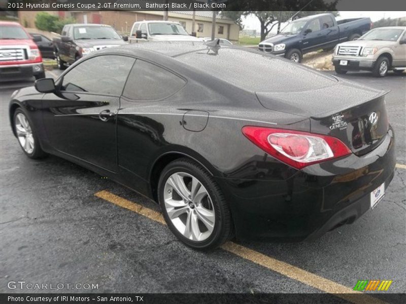 Bathurst Black / Black Cloth 2012 Hyundai Genesis Coupe 2.0T Premium