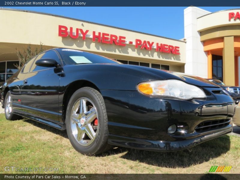 Black / Ebony 2002 Chevrolet Monte Carlo SS