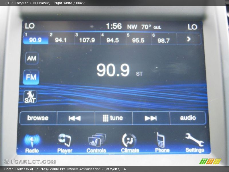 Bright White / Black 2012 Chrysler 300 Limited