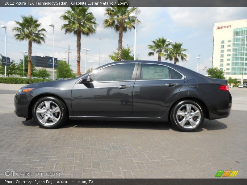 Graphite Luster Metallic / Ebony 2012 Acura TSX Technology Sedan