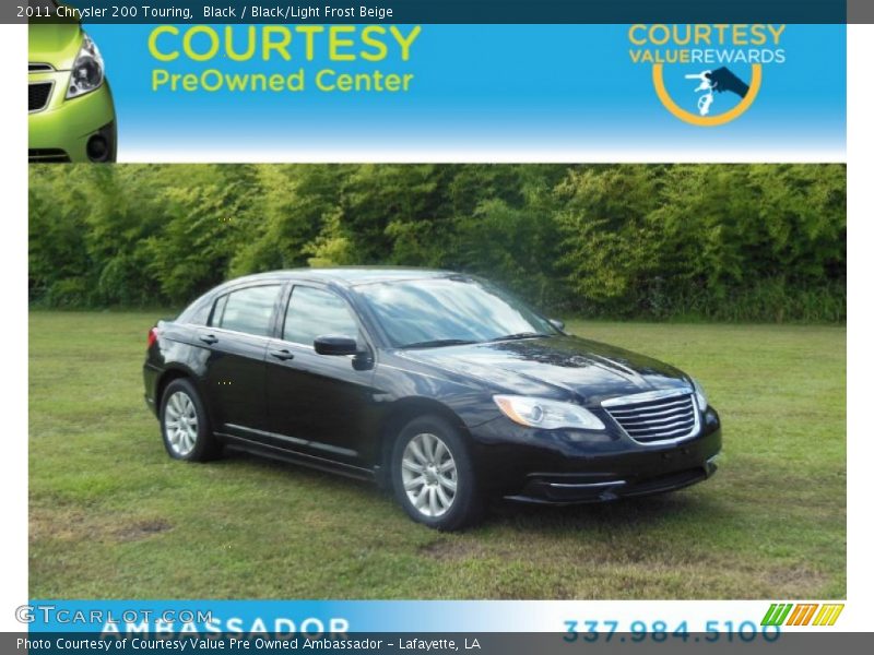 Black / Black/Light Frost Beige 2011 Chrysler 200 Touring