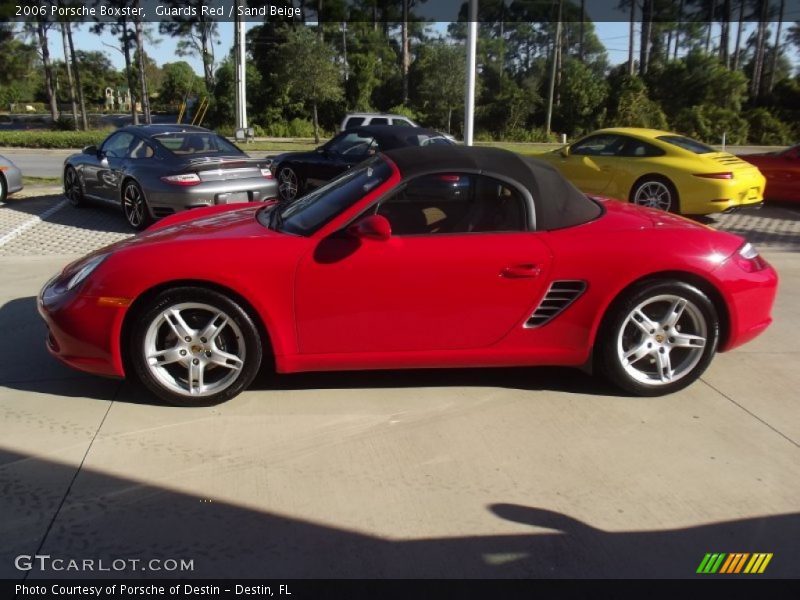 Guards Red / Sand Beige 2006 Porsche Boxster