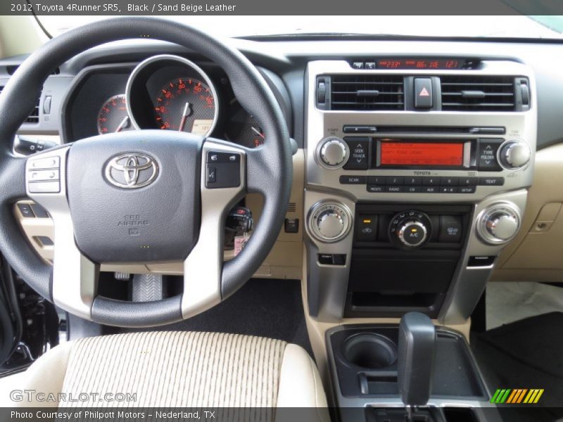 Black / Sand Beige Leather 2012 Toyota 4Runner SR5