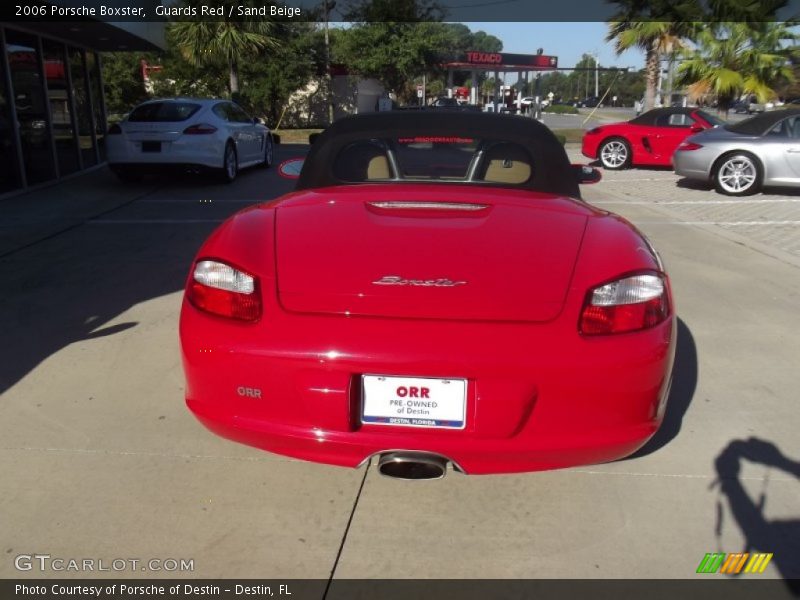 Guards Red / Sand Beige 2006 Porsche Boxster