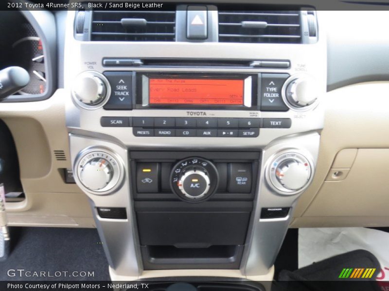 Black / Sand Beige Leather 2012 Toyota 4Runner SR5