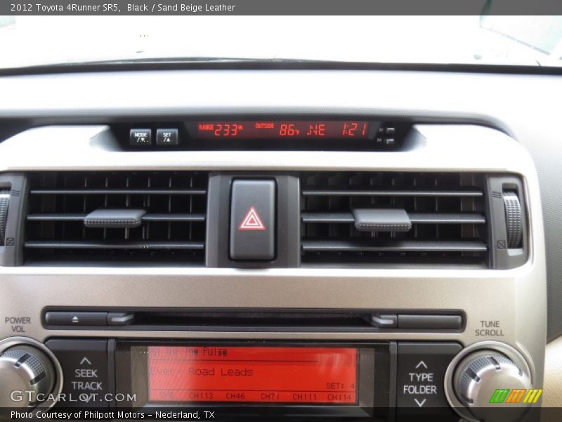 Black / Sand Beige Leather 2012 Toyota 4Runner SR5