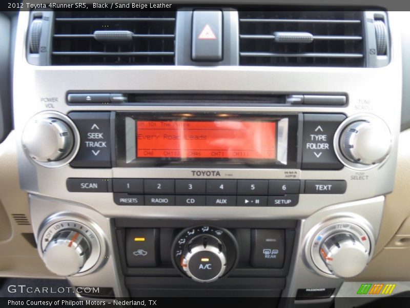 Black / Sand Beige Leather 2012 Toyota 4Runner SR5