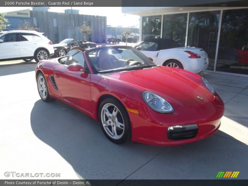 Guards Red / Sand Beige 2006 Porsche Boxster