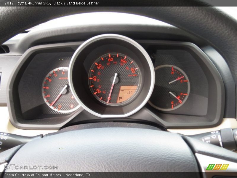 Black / Sand Beige Leather 2012 Toyota 4Runner SR5