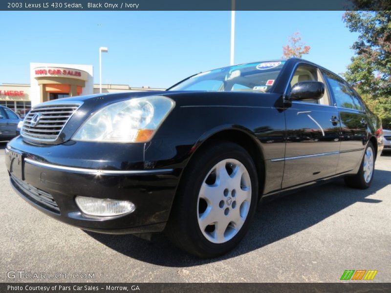 Black Onyx / Ivory 2003 Lexus LS 430 Sedan