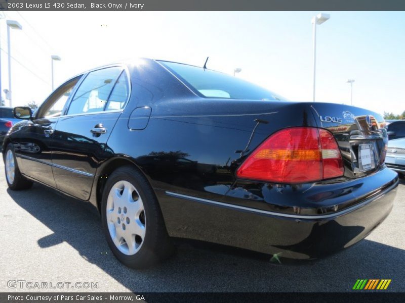 Black Onyx / Ivory 2003 Lexus LS 430 Sedan