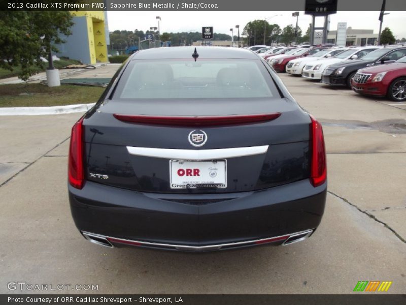 Sapphire Blue Metallic / Shale/Cocoa 2013 Cadillac XTS Premium FWD