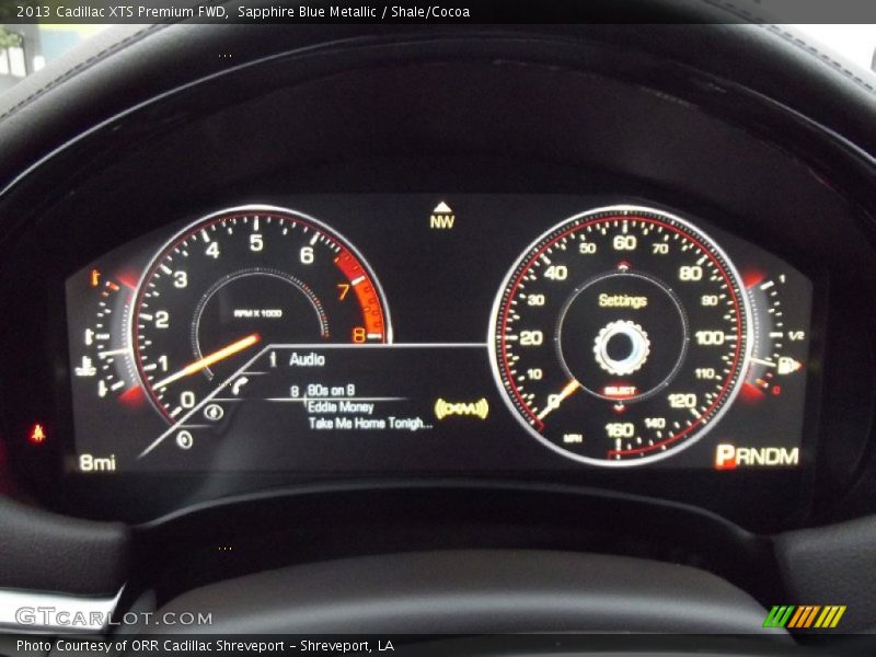 Sapphire Blue Metallic / Shale/Cocoa 2013 Cadillac XTS Premium FWD