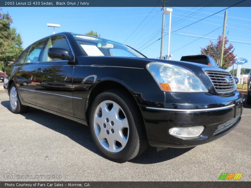 Black Onyx / Ivory 2003 Lexus LS 430 Sedan