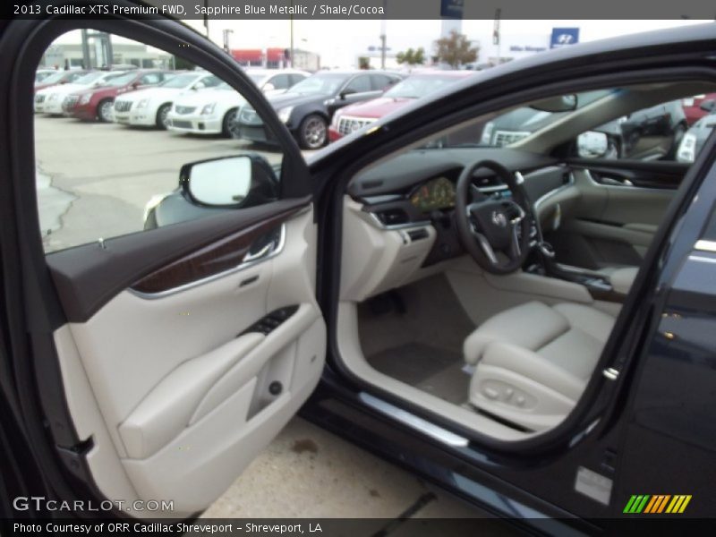 Sapphire Blue Metallic / Shale/Cocoa 2013 Cadillac XTS Premium FWD