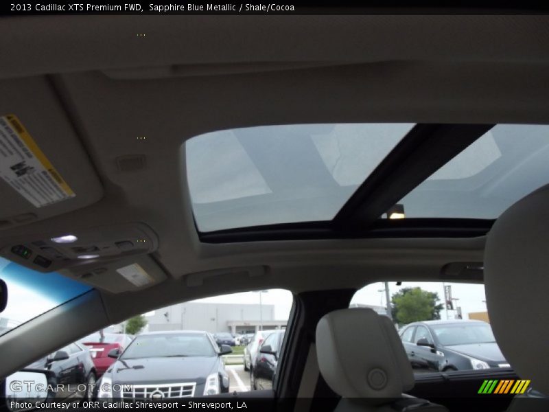 Sapphire Blue Metallic / Shale/Cocoa 2013 Cadillac XTS Premium FWD