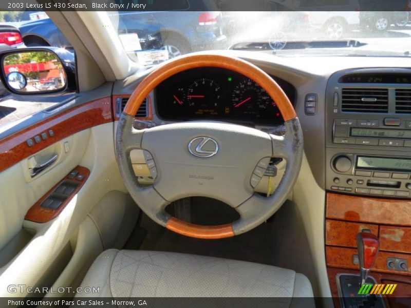 Black Onyx / Ivory 2003 Lexus LS 430 Sedan