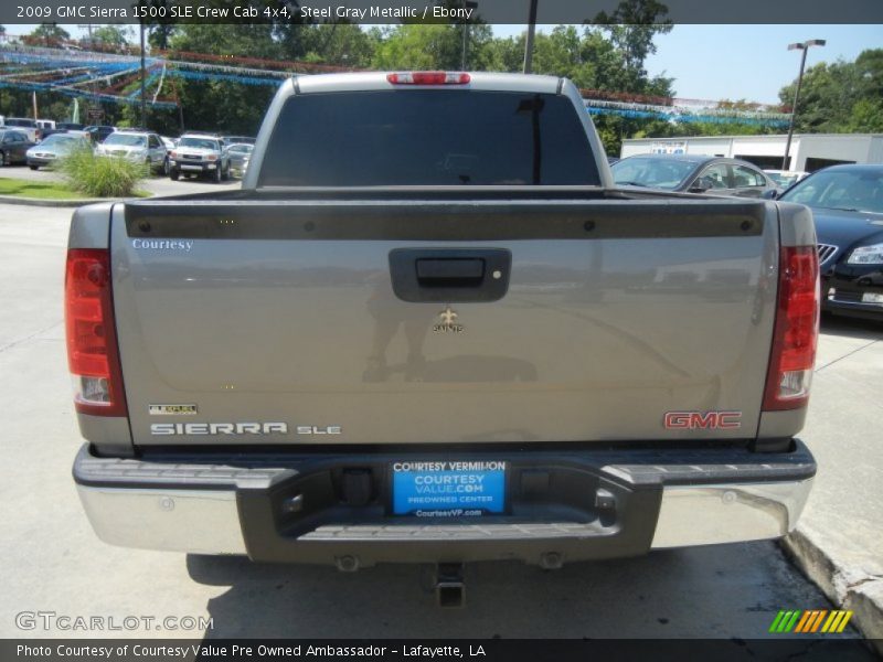 Steel Gray Metallic / Ebony 2009 GMC Sierra 1500 SLE Crew Cab 4x4