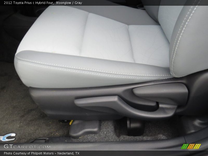 Front Seat of 2012 Prius c Hybrid Four