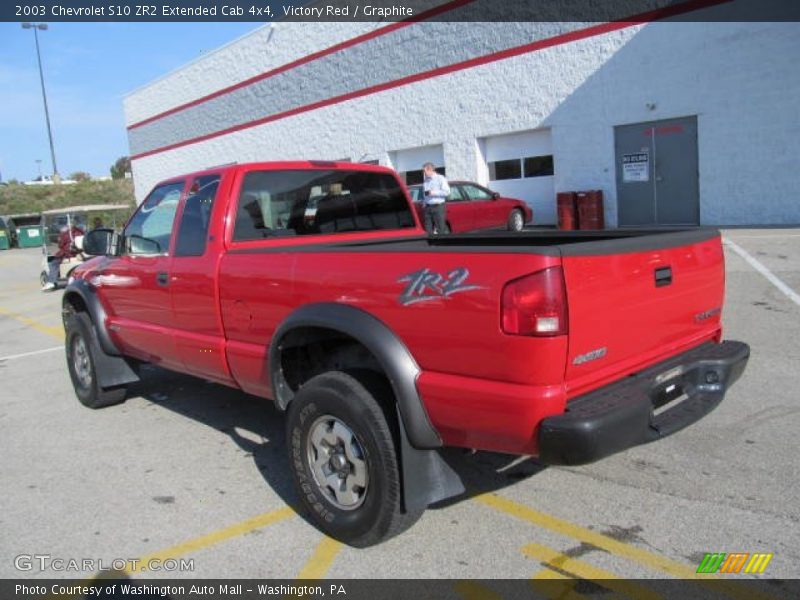 Victory Red / Graphite 2003 Chevrolet S10 ZR2 Extended Cab 4x4