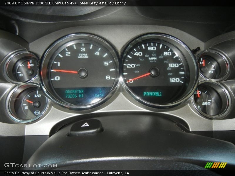 Steel Gray Metallic / Ebony 2009 GMC Sierra 1500 SLE Crew Cab 4x4