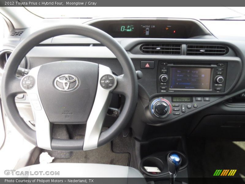 Dashboard of 2012 Prius c Hybrid Four