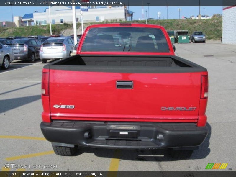Victory Red / Graphite 2003 Chevrolet S10 ZR2 Extended Cab 4x4
