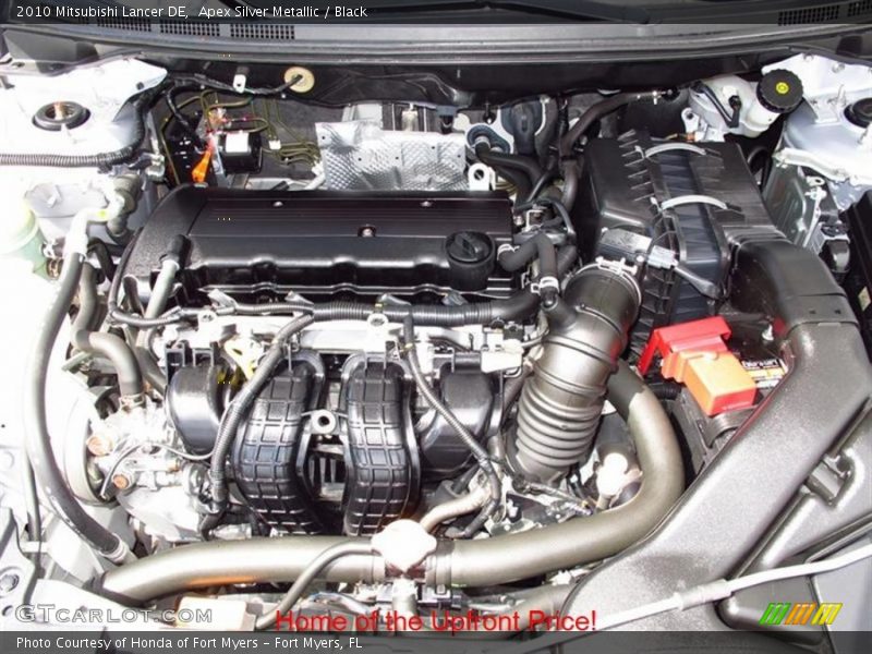 Apex Silver Metallic / Black 2010 Mitsubishi Lancer DE
