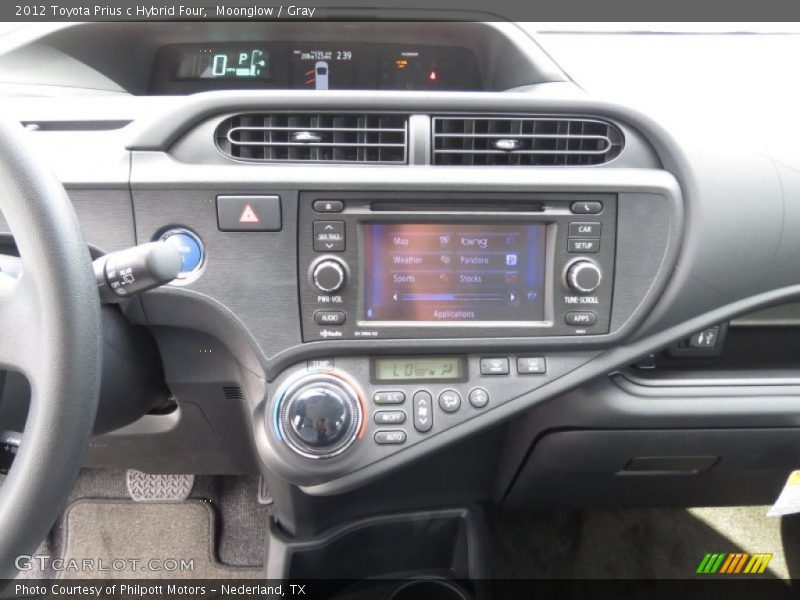 Controls of 2012 Prius c Hybrid Four