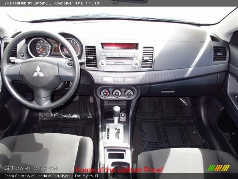 Apex Silver Metallic / Black 2010 Mitsubishi Lancer DE