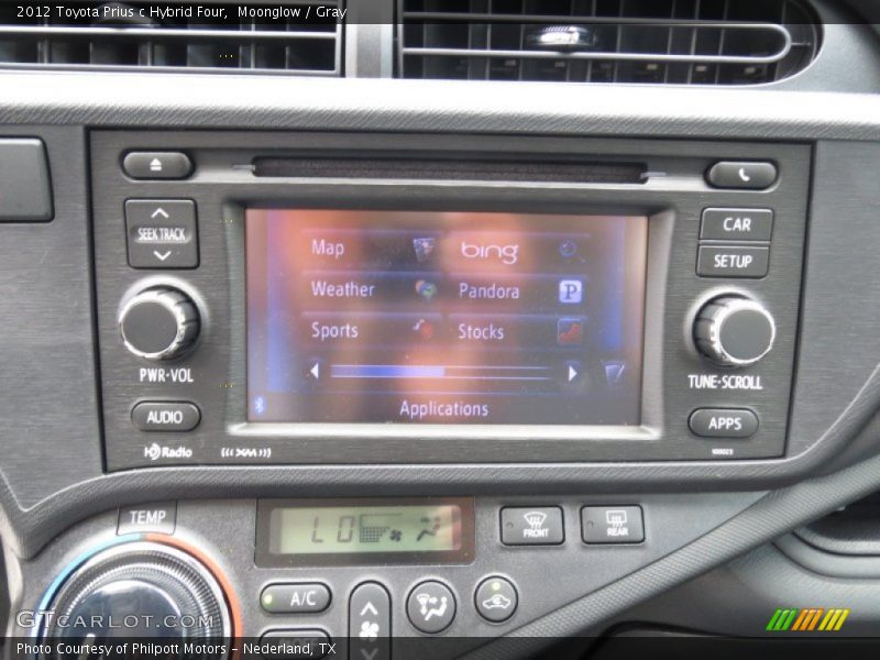 Controls of 2012 Prius c Hybrid Four
