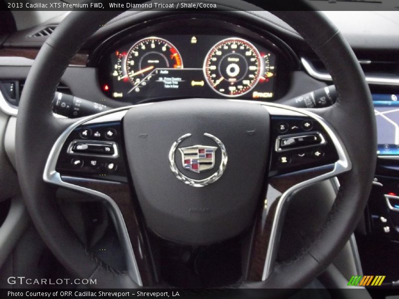 White Diamond Tricoat / Shale/Cocoa 2013 Cadillac XTS Premium FWD
