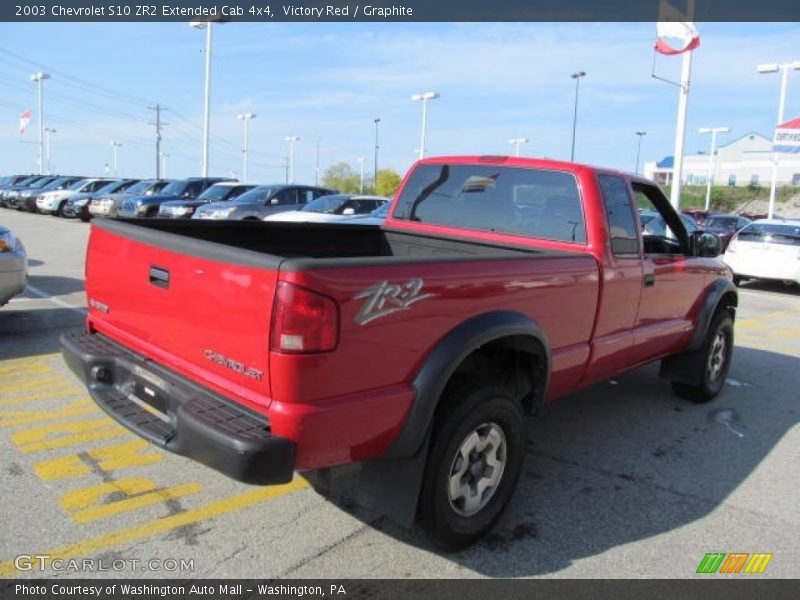 Victory Red / Graphite 2003 Chevrolet S10 ZR2 Extended Cab 4x4