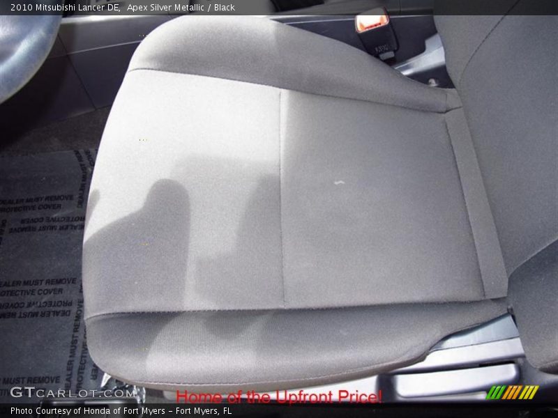 Apex Silver Metallic / Black 2010 Mitsubishi Lancer DE