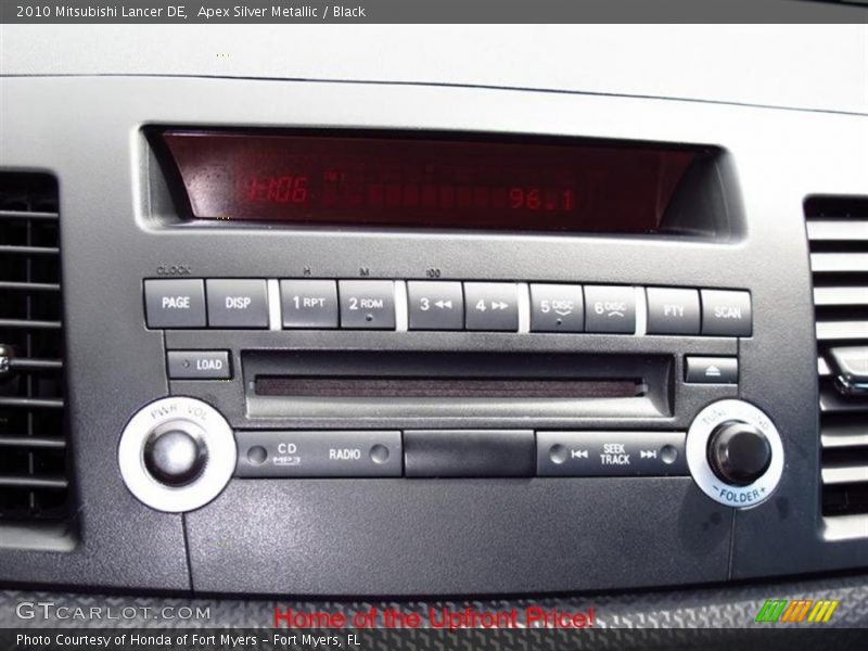 Apex Silver Metallic / Black 2010 Mitsubishi Lancer DE