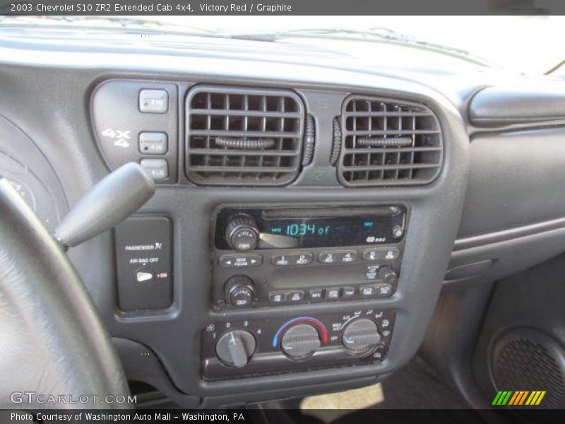 Victory Red / Graphite 2003 Chevrolet S10 ZR2 Extended Cab 4x4