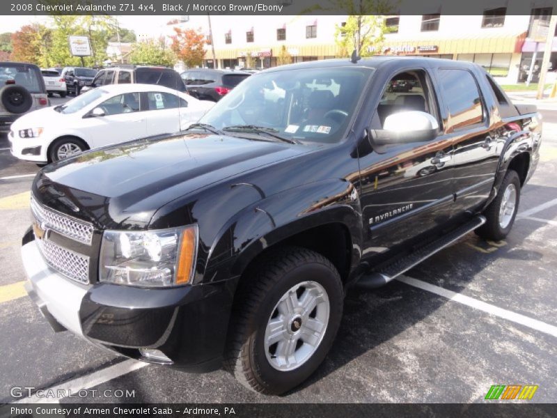 Black / Morocco Brown/Ebony 2008 Chevrolet Avalanche Z71 4x4