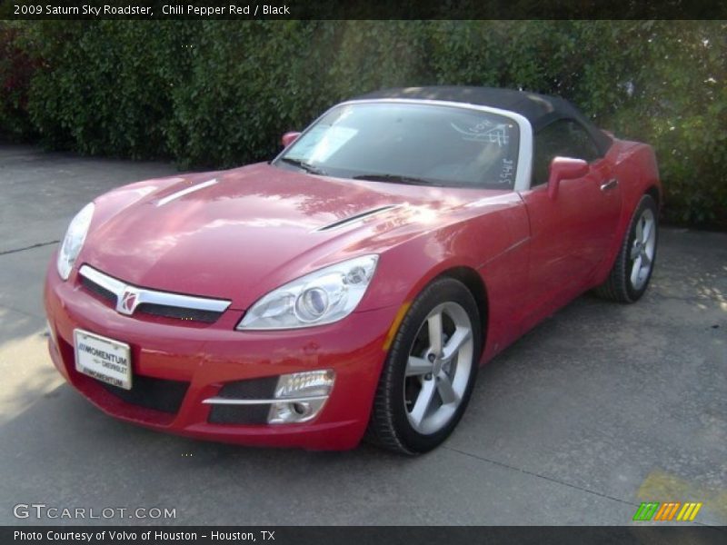 Chili Pepper Red / Black 2009 Saturn Sky Roadster