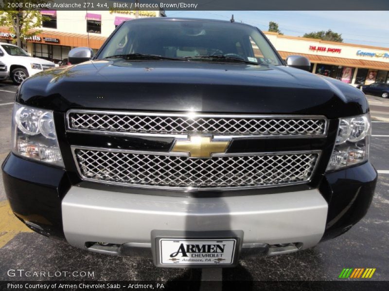 Black / Morocco Brown/Ebony 2008 Chevrolet Avalanche Z71 4x4