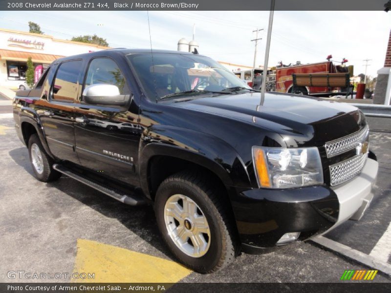 Black / Morocco Brown/Ebony 2008 Chevrolet Avalanche Z71 4x4